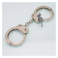 H05 Handcuffs Stainless Steel, Single Chain -Darkstreet Outlet Store h05 handcuffs stainless steel single chain 2