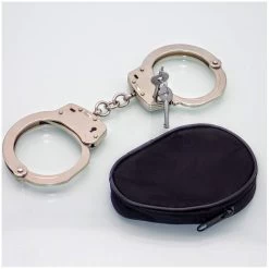 H05 Handcuffs Stainless Steel, Single Chain -Darkstreet Outlet Store h05 handcuffs stainless steel single chain 4