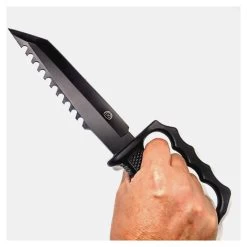HK14 Super Hunting Knife & Brass Knuckles - 31 Cm -Darkstreet Outlet Store hk14 super hunting knife brass knuckles 31 cm 9