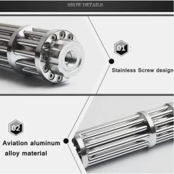 L02 Blue Laser Pointer - Laser Blue With 5 Nozzles - PowerBank -Darkstreet Outlet Store l02 blue laser pointer laser blue with 5 nozzles powerbank 5