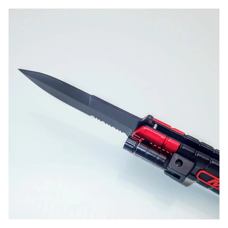 PK27.1 One Hand Knife Semiautomatic - Pocket Knife With Flashlight 3 PK27.1 One Hand Knife Semiautomatic - Pocket Knife With Flashlight - Image 3