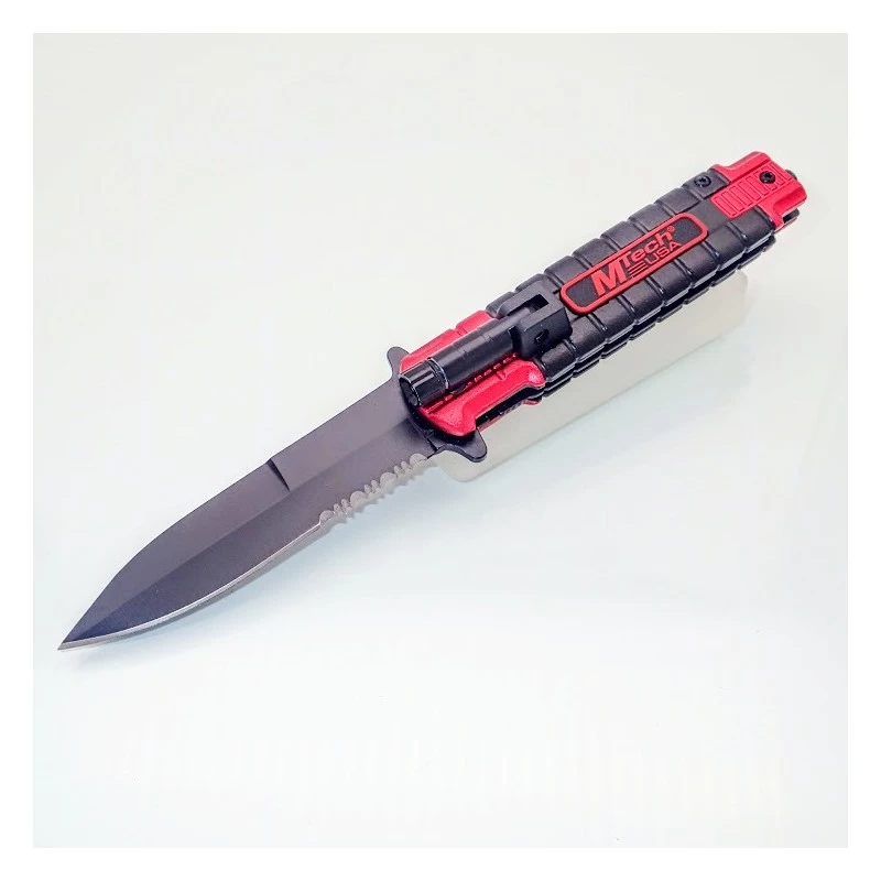 PK27.1 One Hand Knife Semiautomatic - Pocket Knife With Flashlight 1 PK27.1 One Hand Knife Semiautomatic - Pocket Knife With Flashlight