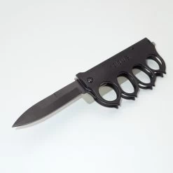 PK34 One Hand Knife Semiautomatic - Brass Knuckles Knife