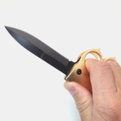 PK34.2 One Hand Knife Semiautomatic - Brass Knuckles Knife -Darkstreet Outlet Store pk342 one hand knife semiautomatic brass knuckles knife 1 10