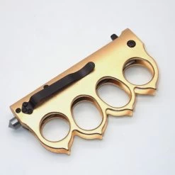 PK34.2 One Hand Knife Semiautomatic - Brass Knuckles Knife -Darkstreet Outlet Store pk342 one hand knife semiautomatic brass knuckles knife 1 8