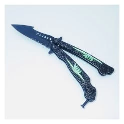 PK41 Super Balisong - Butterfly Knife ZOMBIE -Darkstreet Outlet Store pk41 super balisong butterfly knife zombie 3