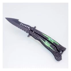 PK41 Super Balisong - Butterfly Knife ZOMBIE -Darkstreet Outlet Store pk41 super balisong butterfly knife zombie 5
