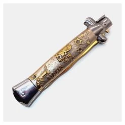 PK42 Super Italian Stiletto Switchblade Automatic Knife - Bayonet - 25 Cm -Darkstreet Outlet Store pk42 super italian stiletto switchblade automatic knife bayonet 25 cm 8