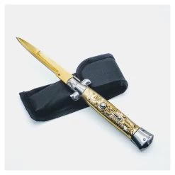 PK43 Super Italian Stiletto Switchblade Automatic Knife - Bayonet - 25 Cm