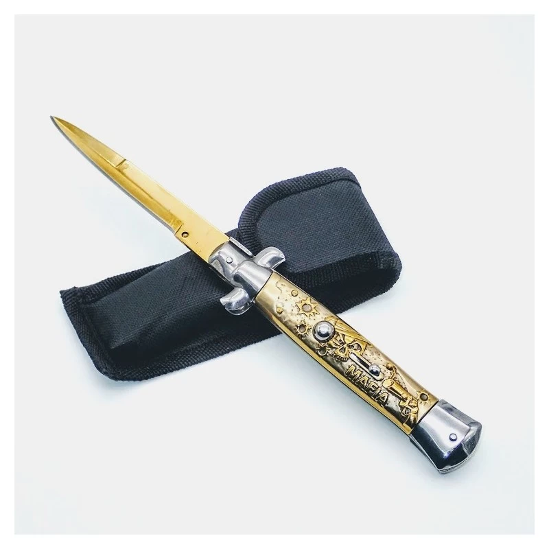 PK43 Super Italian Stiletto Switchblade Automatic Knife - Bayonet - 25 Cm 1 PK43 Super Italian Stiletto Switchblade Automatic Knife - Bayonet - 25 Cm