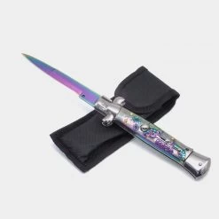 PK43.1 Super Italian Stiletto Switchblade Automatic Knife - Bayonet - 25 Cm