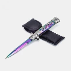 PK43.1 Super Italian Stiletto Switchblade Automatic Knife - Bayonet - 25 Cm -Darkstreet Outlet Store pk431 super italian stiletto switchblade automatic knife bayonet 25 cm 5