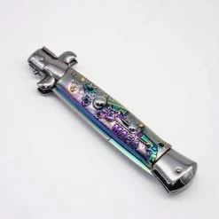 PK43.1 Super Italian Stiletto Switchblade Automatic Knife - Bayonet - 25 Cm -Darkstreet Outlet Store pk431 super italian stiletto switchblade automatic knife bayonet 25 cm 6