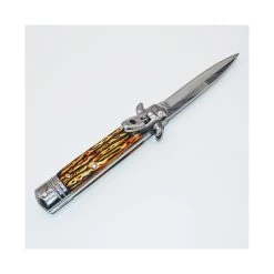 PK49 Lever Lock Stiletto Switchblade Automatic Knife 14 PK49 Lever Lock Stiletto Switchblade Automatic Knife -Darkstreet Outlet Store pk49 lever lock stiletto switchblade automatic knife 4