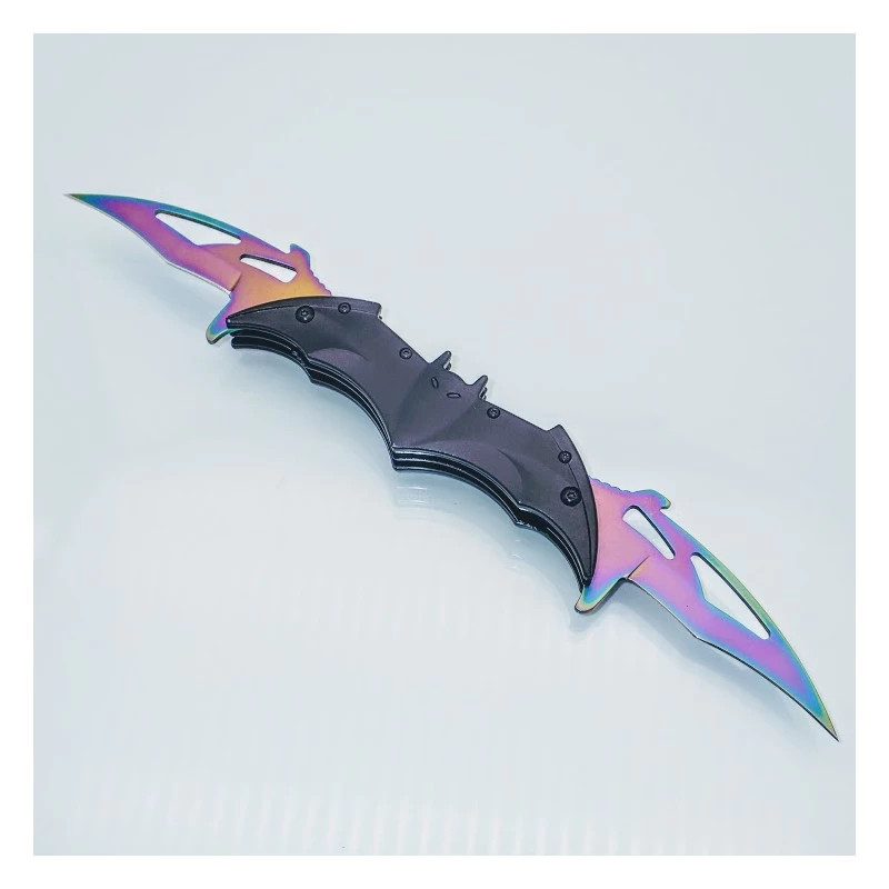 PK52 BATMAN - One Hand Knife Semiautomatic With Two Blades 2 PK52 BATMAN - One Hand Knife Semiautomatic With Two Blades - Image 2