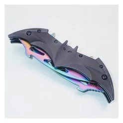 PK52 BATMAN - One Hand Knife Semiautomatic With Two Blades 11 PK52 BATMAN - One Hand Knife Semiautomatic With Two Blades -Darkstreet Outlet Store pk52 batman one hand knife semiautomatic with two blades 4