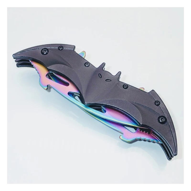 PK52 BATMAN - One Hand Knife Semiautomatic With Two Blades 5 PK52 BATMAN - One Hand Knife Semiautomatic With Two Blades - Image 5
