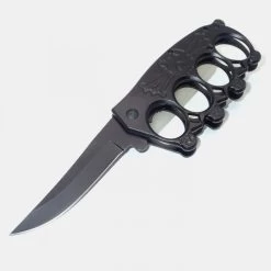 PK60 One Hand Knife Semiautomatic - Brass Knuckles Knife
