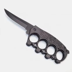 PK60 One Hand Knife Semiautomatic - Brass Knuckles Knife -Darkstreet Outlet Store pk60 one hand knife semiautomatic brass knuckles knife 1 2