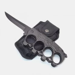 PK60 One Hand Knife Semiautomatic - Brass Knuckles Knife -Darkstreet Outlet Store pk60 one hand knife semiautomatic brass knuckles knife 1 8