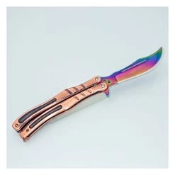 PK65 Super Balisong - Butterfly Knife CS GO GRADIENT -Darkstreet Outlet Store pk65 super balisong butterfly knife cs go gradient 4