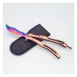 PK65 Super Balisong - Butterfly Knife CS GO GRADIENT -Darkstreet Outlet Store pk65 super balisong butterfly knife cs go gradient 6