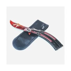 PK66.2 Super Balisong - Butterfly Knife CS GO GRADIENT -Darkstreet Outlet Store pk662 super balisong butterfly knife cs go gradient 6