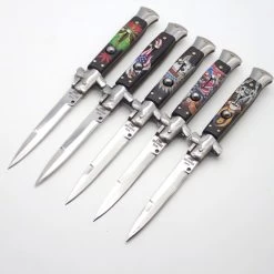 PK76 Super Italian Stiletto Switchblade Automatic Knife - Bayonet - 24,5 Cm