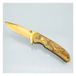 PK88 One Hand Knife Semiautomatic - Pocket Knives GOLD USA -Darkstreet Outlet Store pk88 one hand knife semiautomatic pocket knives gold usa 2