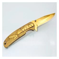 PK88 One Hand Knife Semiautomatic - Pocket Knives GOLD USA -Darkstreet Outlet Store pk88 one hand knife semiautomatic pocket knives gold usa 4