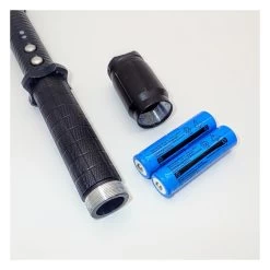 S03 Stun Gun Telescopic Baton HY-X10 + LED Flashlight Cree 4 In 1 - 49 Cm -Darkstreet Outlet Store s01 stun guns baton police hy x8 17