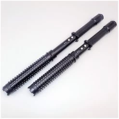 S03 Stun Gun Telescopic Baton HY-X10 + LED Flashlight Cree 4 In 1 - 49 Cm