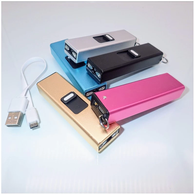 S08 Mini Stun Gun + LED Flashlight - 2 In 1 Keychain 1 S08 Mini Stun Gun + LED Flashlight - 2 In 1 Keychain