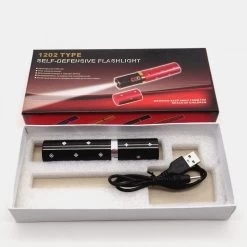 S25.1 Stun Gun + LED Flashlight For Women - 2 In 1 Lipstick -Darkstreet Outlet Store s251 stun gun led flashlight for women 2 in 1 lipstick 2