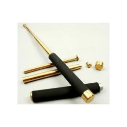 T11 Telescopic Baton With Foam Rubber Handle - 65 Cm - GOLD -Darkstreet Outlet Store t11 telescopic baton with foam rubber handle 65 cm gold 5